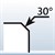 30 Degree Deburring Edge