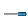Rotary Burr, WRC, Ball Nosed Cylinder, HP4 Cut, Blue-Tec Coated Alternative Image