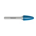 Hartmetall-Frässtift, RBF, Rundbogen, HP-4-VERZAHNUNG, BLUE-TEC-beschichtet anderes Bild