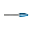 Hartmetall-Frässtift, RBF, Rundbogen, HP-5-VERZAHNUNG, BLUE-TEC-beschichtet anderes Bild