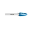 Rotary Burr, RBF, Ball Nosed Tree, HP6 Cut, Blue-Tec Coated Alternative Image