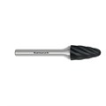 Hartmetall-Frässtift, RBF, Rundbogen, HP-7-VERZAHNUNG, BLACK-TEC-beschichtet anderes Bild
