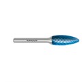 Rotary Burr, Flame, HP2 Cut, Blue-Tec Coated Alternative Image