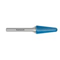 Rotary Burr, KEL, Ball Nosed Cone, HP4 Cut, Blue-Tec Coated Alternative Image