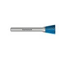 Rotary Burr, WKN, Inverted Cone, HP4 Cut, Blue-Tec Coated Alternative Image