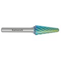 Hartmetall-Frässtift, KEL, Rundkegel, HP-3 PRO VERZAHNUNG, GREEN-TEC-beschichtet anderes Bild