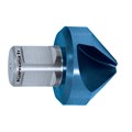 HSS-XE Countersink, 90 Degree, Weldon Shank, Blue-Tec Coated, 3 Cutting Edges Alternative Image