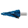 HSS-XE + BLUE-DUR beschichteter Stufenbohrer für Kabelverschraubungen, Durchmesser 7-32,5 mm, CBN geschliffen, 2 Schneiden anderes Bild