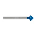 HSS-XE Blue-Tec Coated Countersink, DIN 335, Type C, 90 Degree, 3 Flat Sided Shank, Long Shank Alternative Image