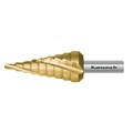HSS-XE Tin-Gold Coated step drill, 4-20mm, CBN ground, 3 cutting edges Alternative Image