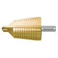 HSS-XE + TiN-GOLD beschichteter Stufenbohrer, Durchmesser 40-50 mm, CBN geschliffen, 2 Schneiden anderes Bild