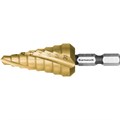 Step drills HSS-XE Tin-Gold Coated with impact shank, Diameters 6-20mm Alternative Image
