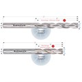Solid Carbide 180 Degree Shallow Drill for Aluminium, Internal Cooling Alternative Image