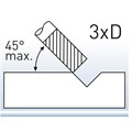 Solid Carbide 180 Degree Shallow Drill for Aluminium, Internal Cooling Alternative Image