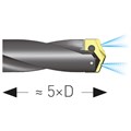 Spade Drill Holder, Helical Fluted, Lateral Fixation Type Flange, Shank DIN 1835-B Alternative Image