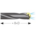 Spade Drill Holder, Helical Fluted, Lateral Fixation Type Flange, Shank DIN 1835-B Alternative Image