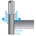 CVD Multi-Tooth Contour Mill, Super Finish, Drawing Cut Alternative Image