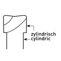 Solid Carbide End Mill, Corner Radius, Short, Rockwell Cutter Alternative Image