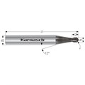 Solid Carbide 3D Ball Nose End Mill, Long, Rockwell Center Alternative Image