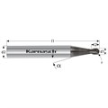 Solid Carbide 3D Ball Nose End Mill, Short Alternative Image