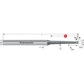 Solid Carbide Ball Nose Slot Drill, 250 Degree, Tapered Neck, Extra Long Alternative Image