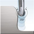 Solid Carbide Ball Nose Slot Drill, 250 Degree, Tapered Neck, Extra Long Alternative Image