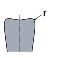 Diamond Coated Solid Carbide End Mill, Corner Radius, <20xD Alternative Image