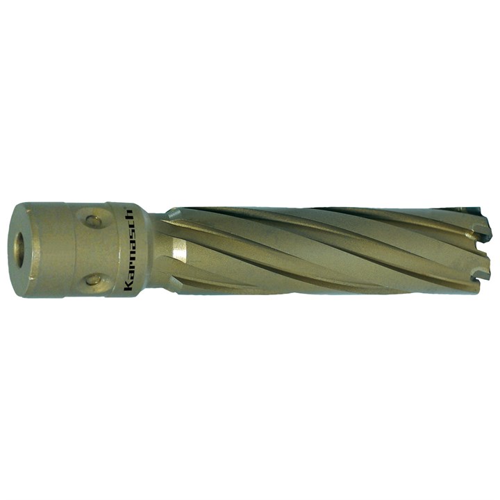 Hartmetall-bestückter Kernbohrer, Fein Quick-In Schaft 18mm (45/64"), Nutzlänge 80 mm | 3", Hard-Line80
