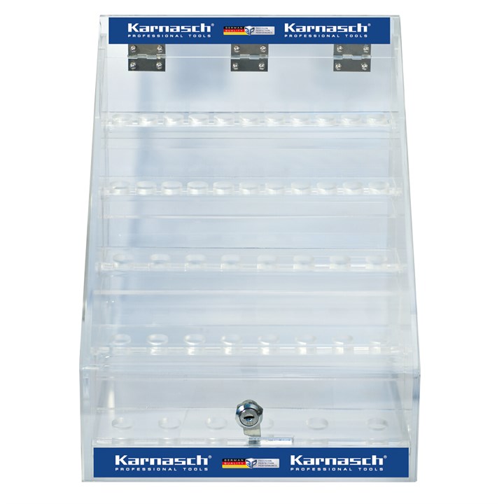 Empty Lockable Acrylic Display Case for 44 core drills