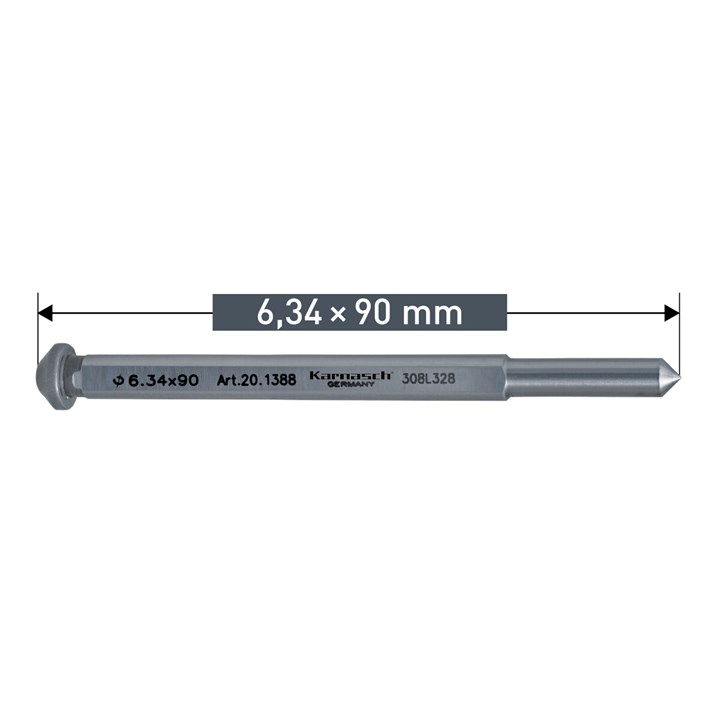 Ejector Pin 6.34mm x 90mm - Pack of 2