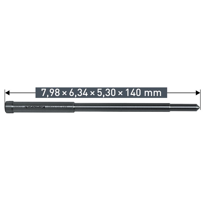 Ejector pin 7.98mm x 6.34mm x 5,30 x 140mm