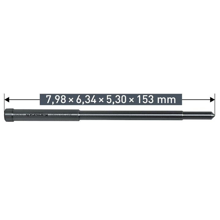 Ejector pin 7.98mm x 6.34mm x 5,30 x153mm