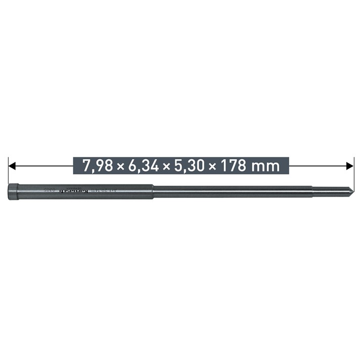 Ejector pin 7.98mm x 6.34mm x 5,30 x 178mm