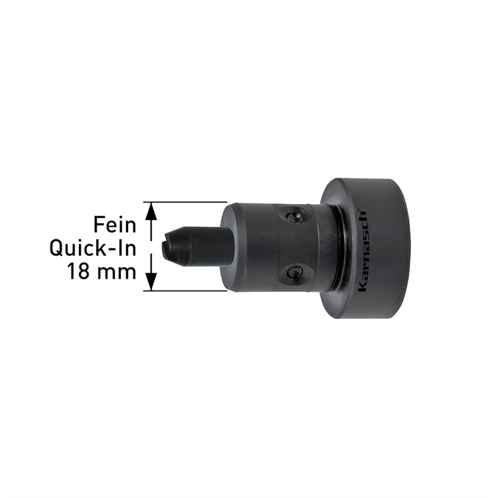 Adapter mit Bolzen FEIN Quick-In 18mm, Durchmesser 6-12mm