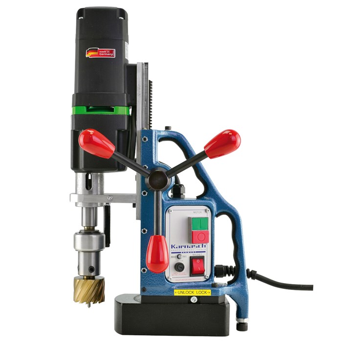 KAS 50 Blue-Mag Magnetic Drill, Heavy Duty Twin Rail Slide System and Sensor