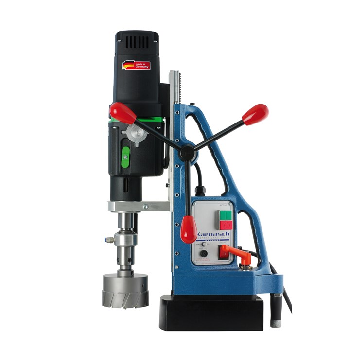 KAS 100 Blue-Mag Magnetic Drill, Heavy Duty Twin Rail Slide System and Sensor