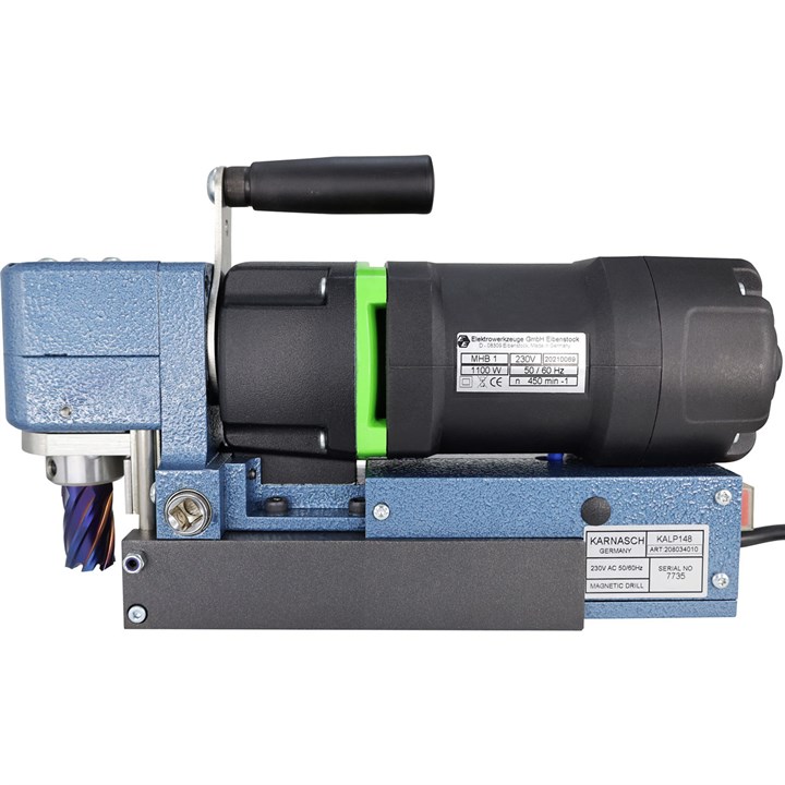KALP 148 Blue-Mag Low-profile Magnetic Drill, Heavy Duty Twin Rail Slide System & Sensor