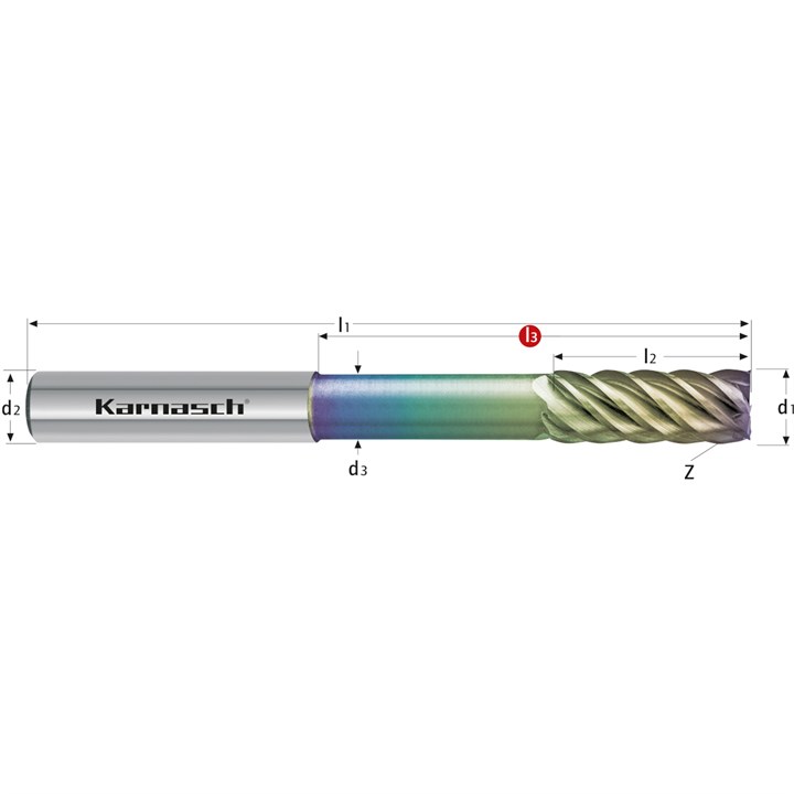 Solid Carbide Superfinish End Mill, Long