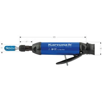 KAM 16LR Professional Pneumatic Straight Die Grinder