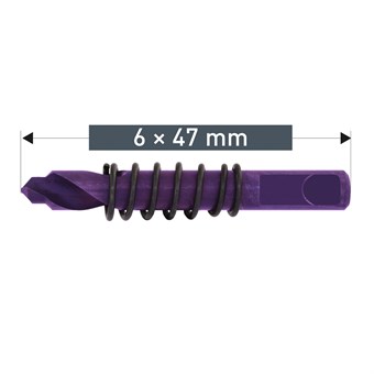 Zentrierbohrer 6x47 mm mit Feder