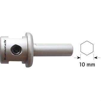 10mm Shank for Hole Saws, Diam 14 - 60mm