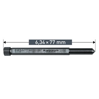 Ejector pin 6.34mm x 77mm - Pack of 2