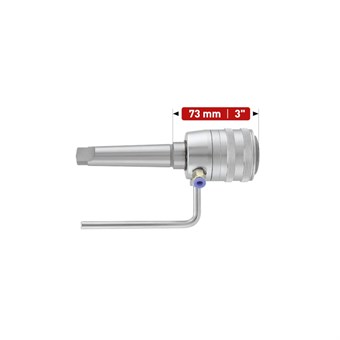 Tool holder MT3 QUICK-CHANGE with internal cooling for Weldon + Nitto/Universal 19mm, 3/4 Inch