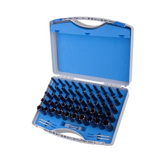 50 Piece Set, Blue-Drill Line, HSS-XE Durablue Coated Annular Cutters, Drill Depth 30mm, Weldon Shank 19mm