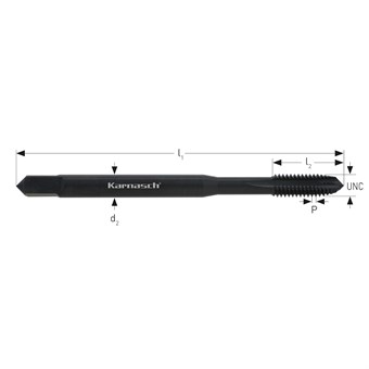 HSSE-V3 Machine Taps, Through Holes, Straight Fluted, UNC ANSI B1.1