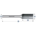 Rotary Burr, ZYB, with End Cut, HP2 Cut, Uncoated