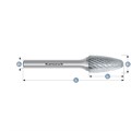 Rotary Burr, RBF, Ball Nosed Tree, HP1 Cut, Uncoated