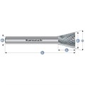 Hartmetall-Frässtift, WKN, Winkel, HP-3-VERZAHNUNG, unbeschichtet