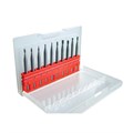 Mini Rotary Burrs kit, Diameter 1 to 1,5mm, 3mm Shank, Universal Fine Cut, Uncoated