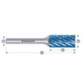 Rotary Burr, ZYA, without End Cut, HP8 Cut, Blue-Tec Coated